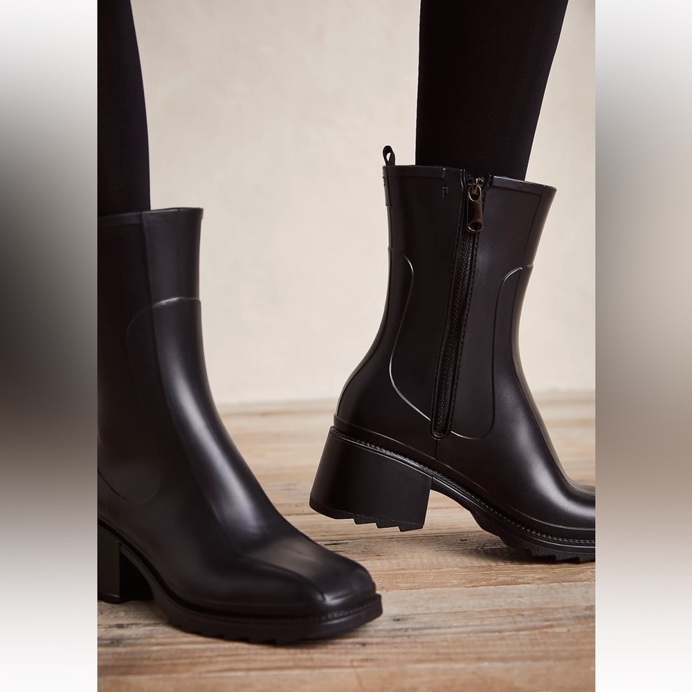 Free People Black Rain Boots